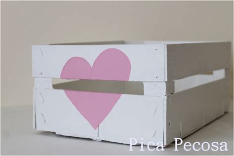 Caja De Fruta Reciclada Con Chalk Paint Handbox