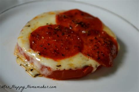 Baked Pizza Tomatoes Mrs Happy Homemaker