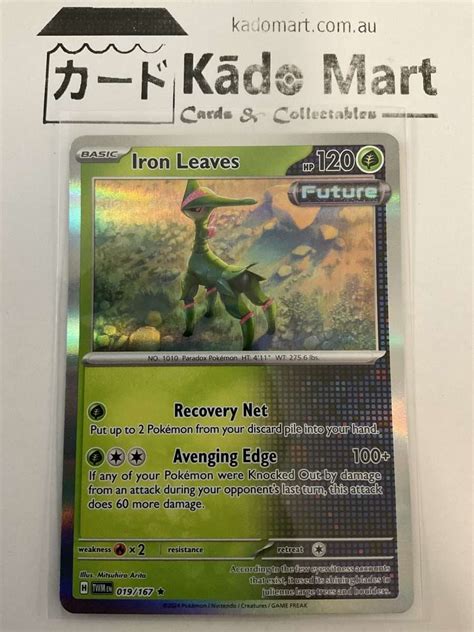 Iron Leaves 019 167 Twilight Masquerade Holo Rare Pokemon TCG Card