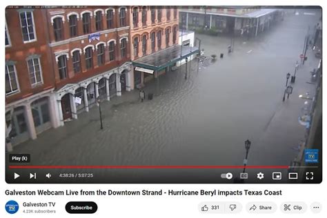 Hurricane Beryl Slams Port Of Galveston Causing Cruise Delays