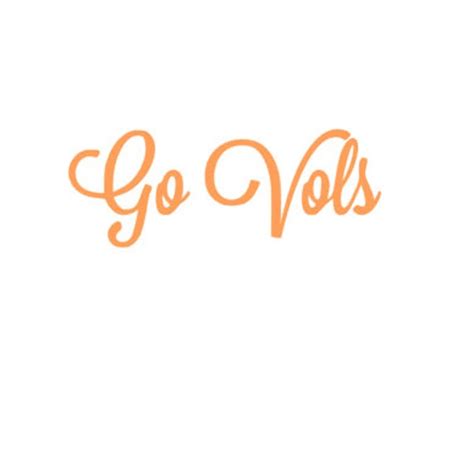 University Of Tennessee Go Vols Decal For Car