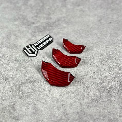 Jual Grill List Dasi Vespa Sprint Primavera Carbon Kevlar Red Original