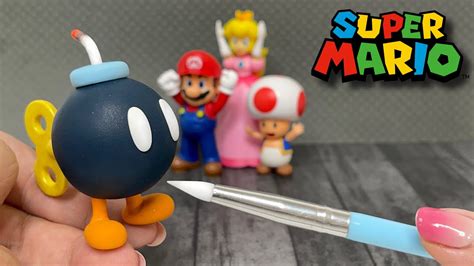 Making A Bob Omb From Super Mario Polymer Clay YouTube