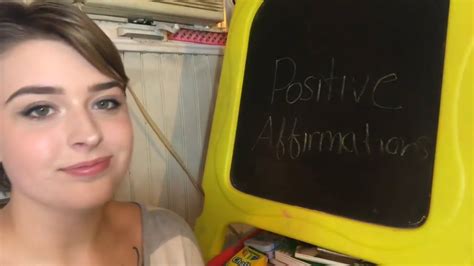 Asmr Writing Positive Affirmations On A Chalkboard Youtube