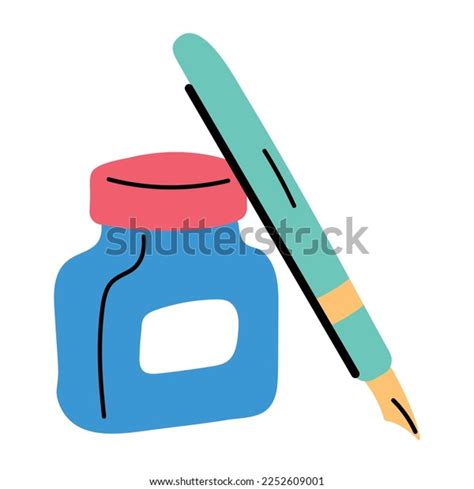 Editable Doodle Icon Ink Pot Stock Vector Royalty Free 2252609001