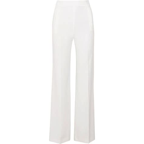 Roland Mouret Axon Stretch Crepe Wide Leg Pants 945 Liked On