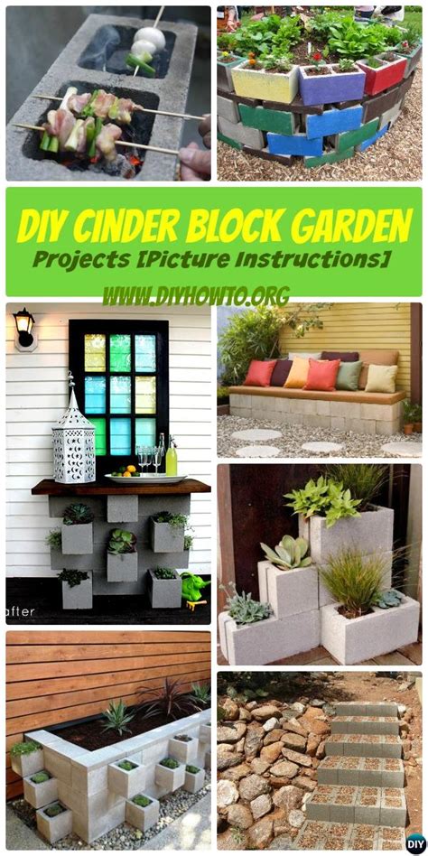 Diy Cinder Block Garden Projects Instructions