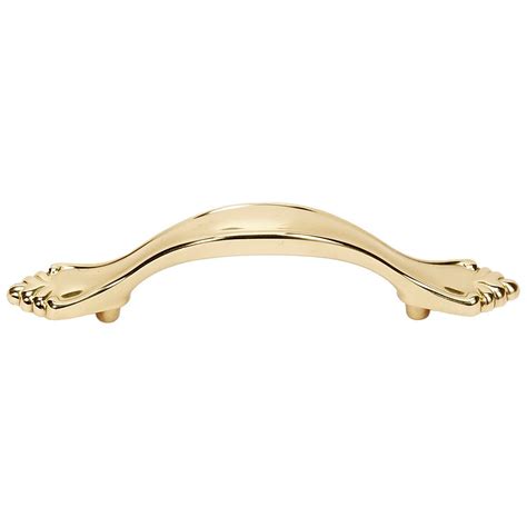 Bella Collection Solid Brass 3 Centers Pull In Unlacquered Brass By Alno Inc Creations