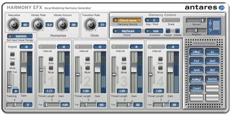 Antares Harmony EFX Vocal Modeling Harmony Generator – Synthtopia