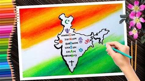 Unity In Diversity Drawing National Unity Day Drawing Rashtriya Ekta