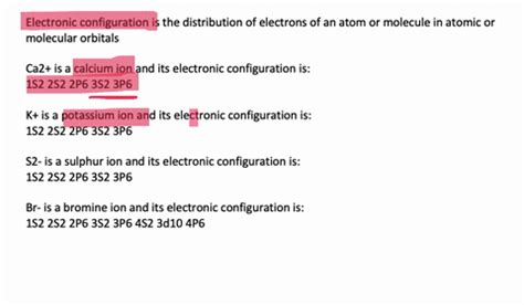 SOLVED:Write the electron configuration for each ion. What do all of ...