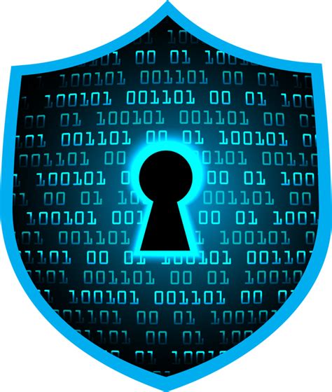 Modern Cybersecurity Technology Background With Shield 24640619 Png