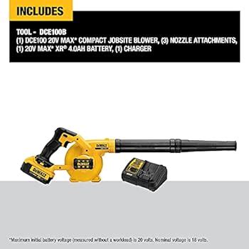 Dewalt Dce V Compact Cordless Blower Review Dewalt Blower Small