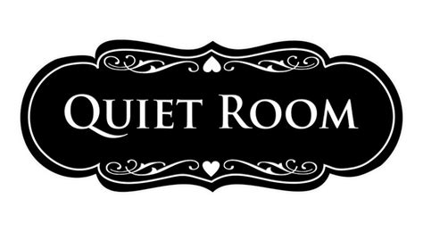 Signs Bylita Designer Quiet Room Sign - Etsy