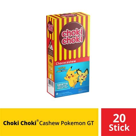 Jual Choki Choki Chococashew Versi Pokemon Kemasan Box Isi 20 Pcs Stick