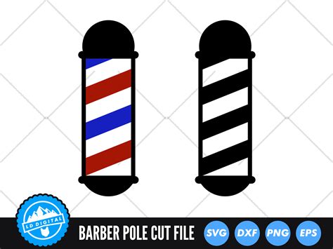 Barber Pole Svg Files Barber Shop Svg Afbeelding Door Lddigital