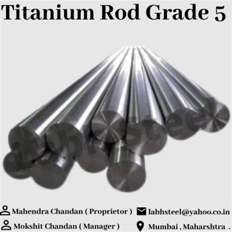 Silver Titanium Grade Round Bars Single Piece Length Meter At Rs