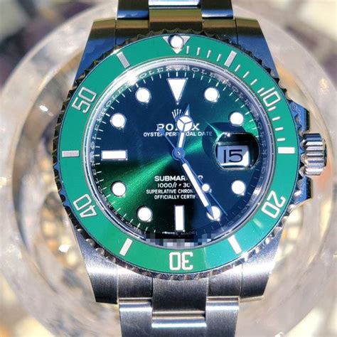 21000 Usd Fs 2018 Rolex Submariner Date Hulk Watch 116610lv Green