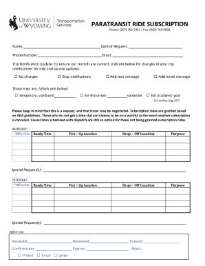 Fillable Online Island Transit Ada Dial A Ride Dart Application