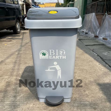 Jual Khusus Kargo Tempat Sampah Injek Liter Bio Earth Green Leaf