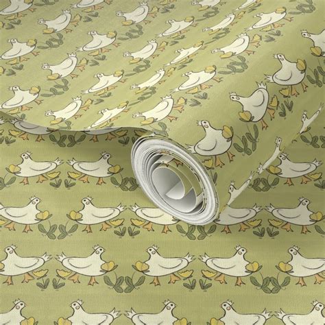 Chicken farm chicken farm Wallpaper | Spoonflower