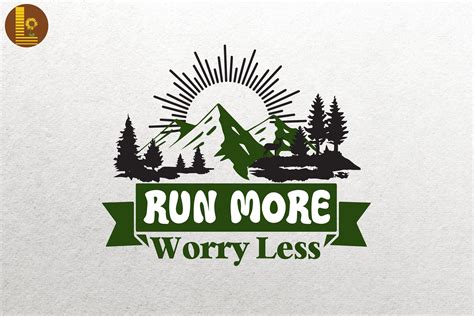Run More Less Worry Running Gift By Mulew Art | TheHungryJPEG