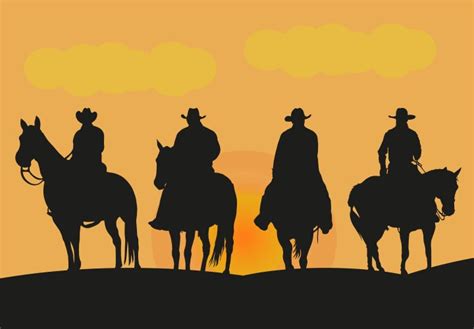 Cowboy Silhouette Vector Images (over 14,000)