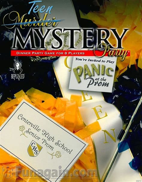 Amazon.com: Murder Mystery Party Games - Panic at the Prom for Teens ...