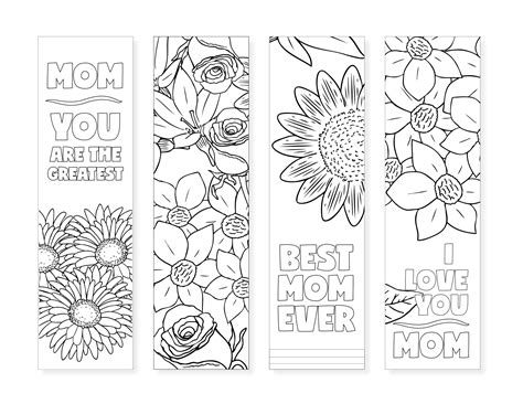 Adult Printable Bookmarks Coloring Pages