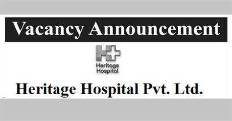 Heritage Hospital Vacancy For Laparoscopic Surgeon Consultant