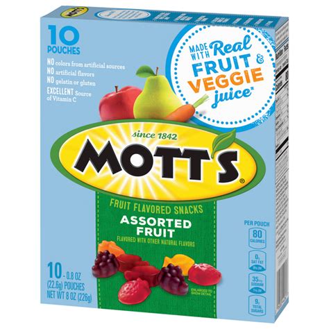 Motts Medleys Assorted Fruit Flavored Snacks 10 0 8 Oz Pouches Hy