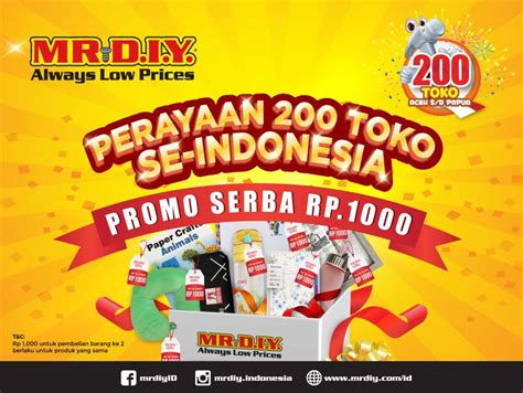 Perayaan Toko Mr Diy Se Indonesia Promo Serba Rp Mr Diy