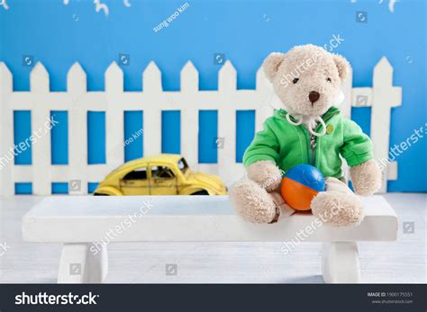 Teddy Bear Sitting On Chair Stock Photo 1900175551 | Shutterstock