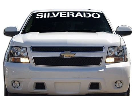 Chevy Silverado Windshield Banner Chevy window decal sticker | MADE IN USA