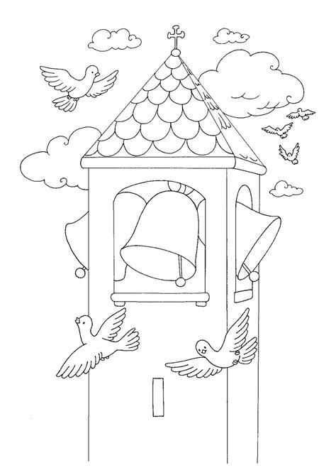 Church Bell Coloring Pages