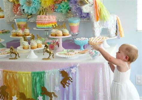 Unicorns Rainbows Birthday Party Ideas Photo Of Rainbow