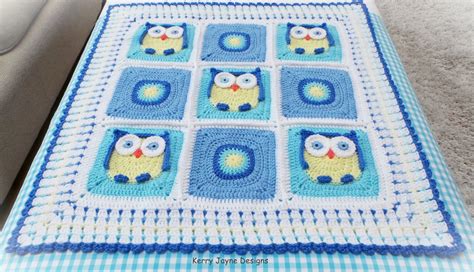 Crochet Baby Blanket Pattern Kerry S Owl Blanket