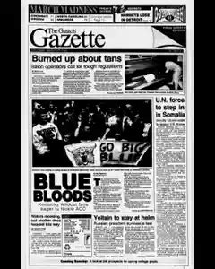 Gastonia Gaston Gazette Archives, Mar 27, 1993, p. 1