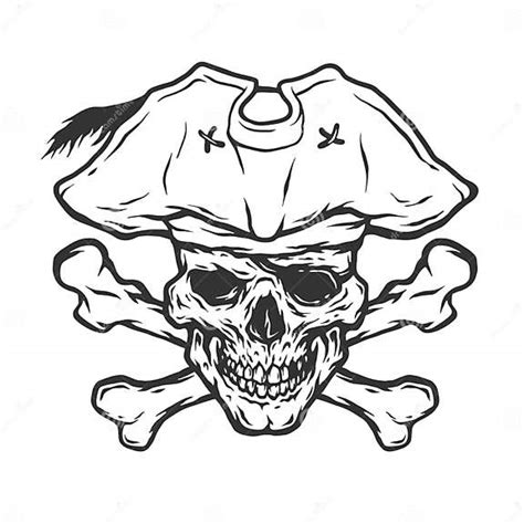 Pirate Skull And Crossbones Stock Vector Illustration Of Design