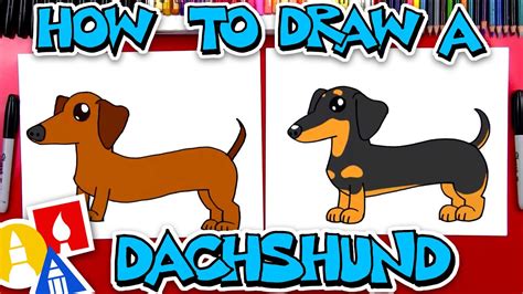 Cómo dibujar un perro salchicha