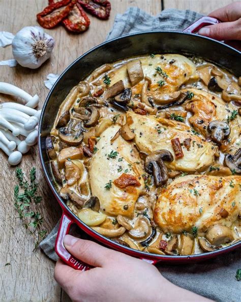 Easy Creamy Chicken Mushroom Recipe Keto Blondelish