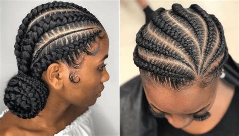 African Braids Hairstyles For Round Faces