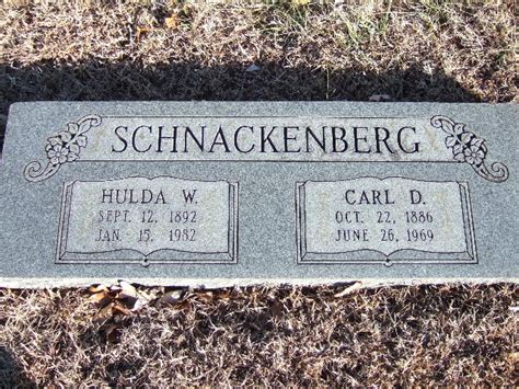 Hulda W Schnackenberg Find A Grave Memorial