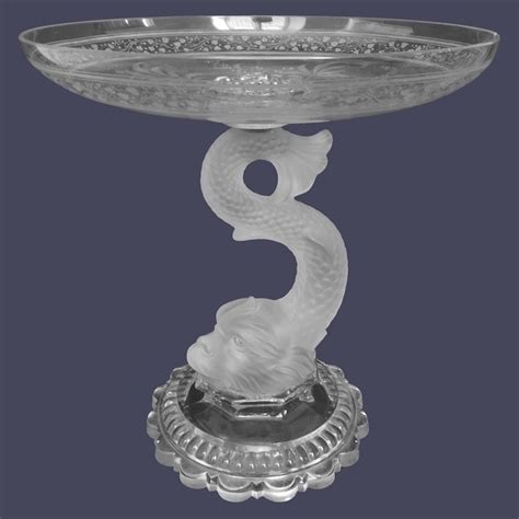 Grande Coupe De Surtout En Cristal De Baccarat