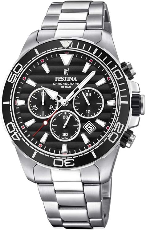 Festina Orologio Cronografo Quarzo Uomo Con Cinturino In Acciaio Inox