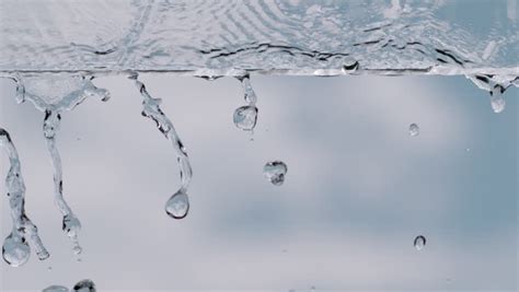 slow motion drops water on glass Stock Footage Video (100% Royalty-free ...