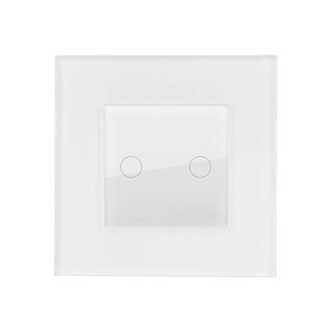 Va Et Vient Tactile Double Avec Plaque Crystal Modern Ledkia