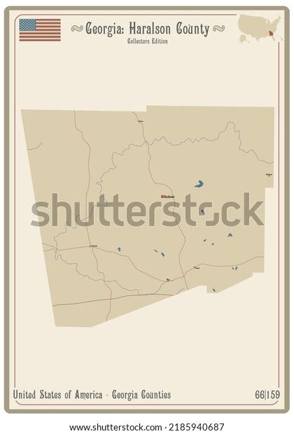 Haralson County Map Photos and Images | Shutterstock