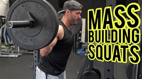 Squats Mass Building Workout For Legs With 4 Squat Variations Youtube