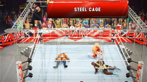 Big E Vs Jinder Mahal Vs Undertaker Vs Cody Rhodes Steel Cage Wwe 2k23